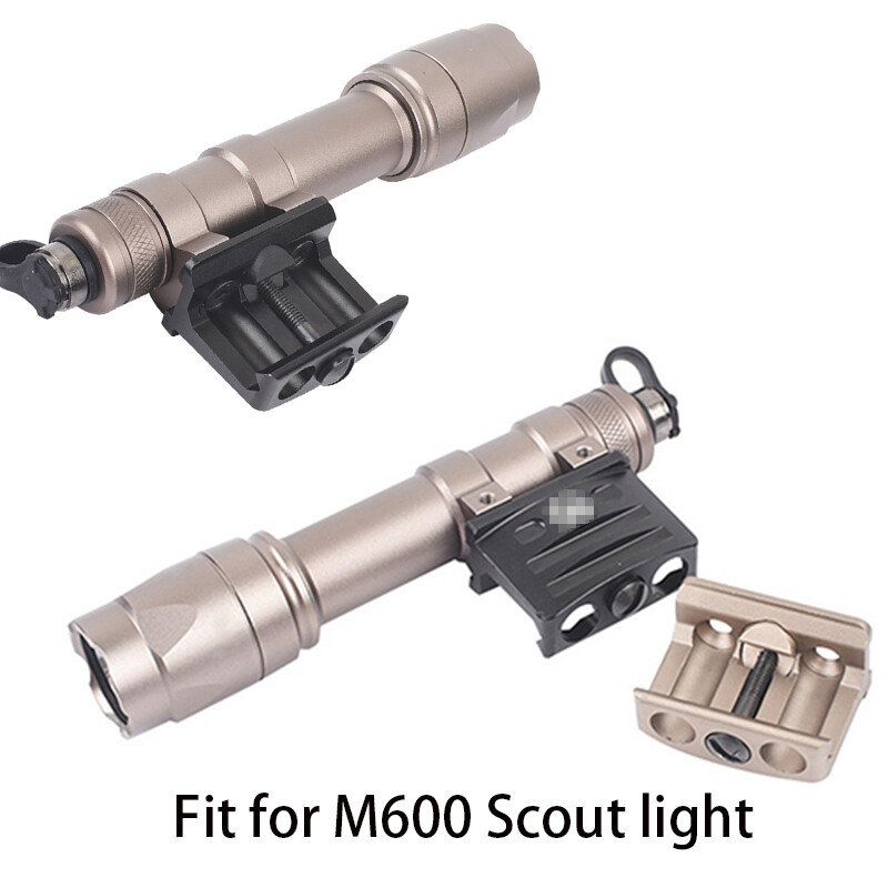 Tactical Flashlight RM45 Offset Picatinny Metal Mount For M300/M600 flashlights