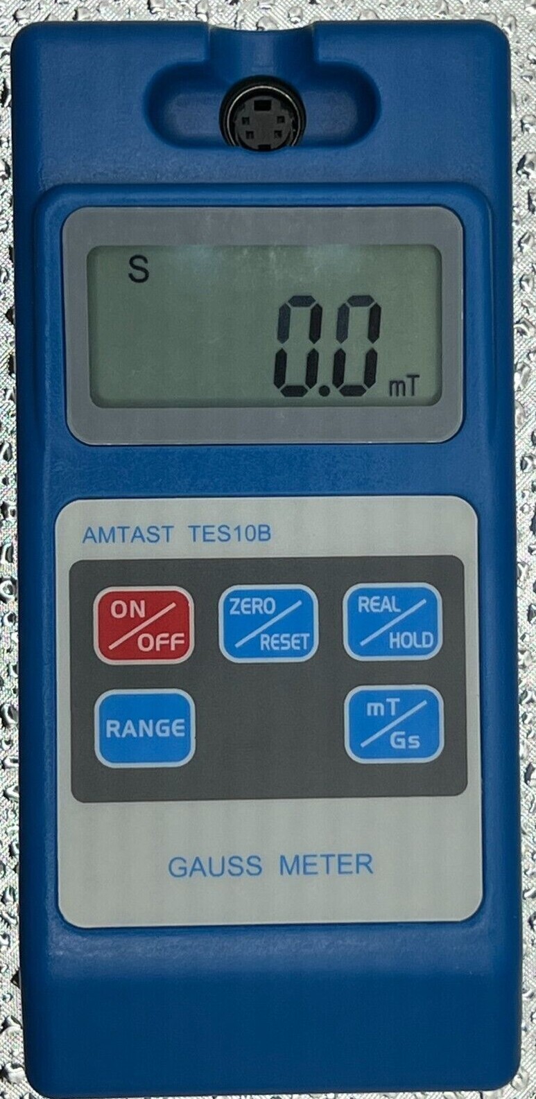 AMTAST TES10B Tesla Tester Gauss Meter Surface Magnetic Field Testers, 110V 60Hz