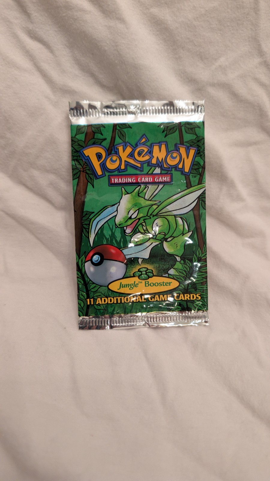 Pokémon TCG Jungle Booster Pack 1st Edition EMPTY No Cards Scyther WOTC Vintage
