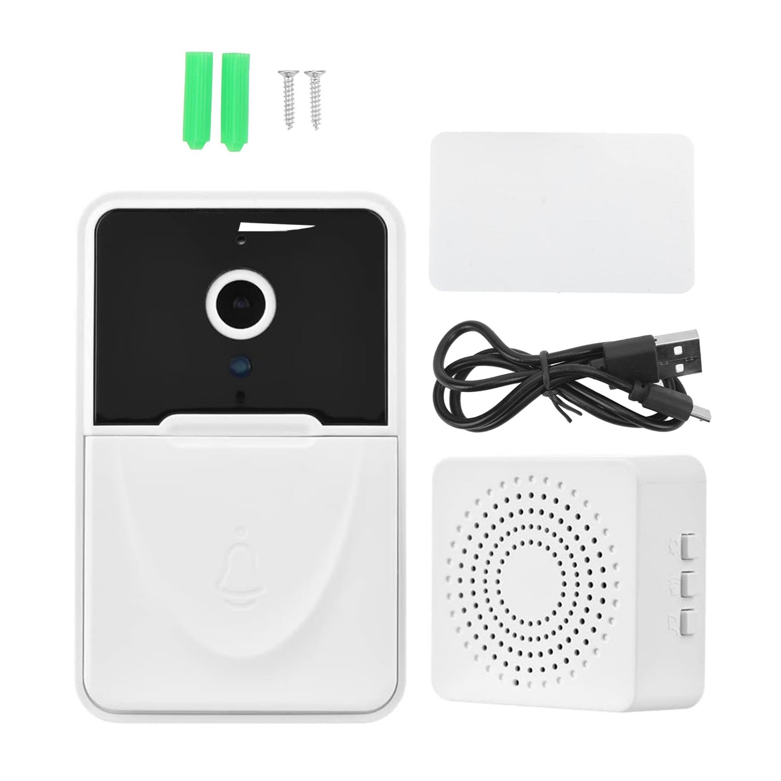 WiFi Doorbell Wireless Security Video Camera Intercom Easy Installation Set