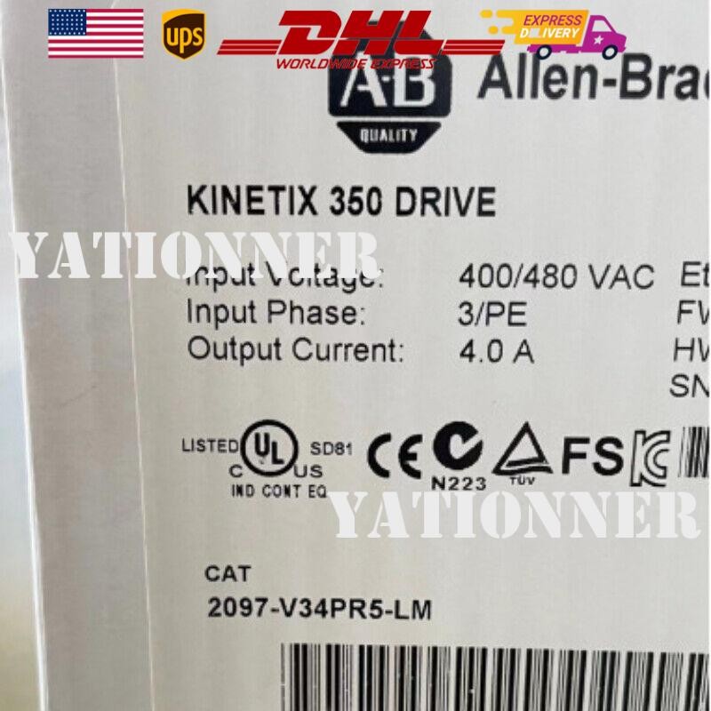 2097-V34PR5-LM /A Kinetix 350 Servo Driver  Factory Sealed AB  US Free Tax