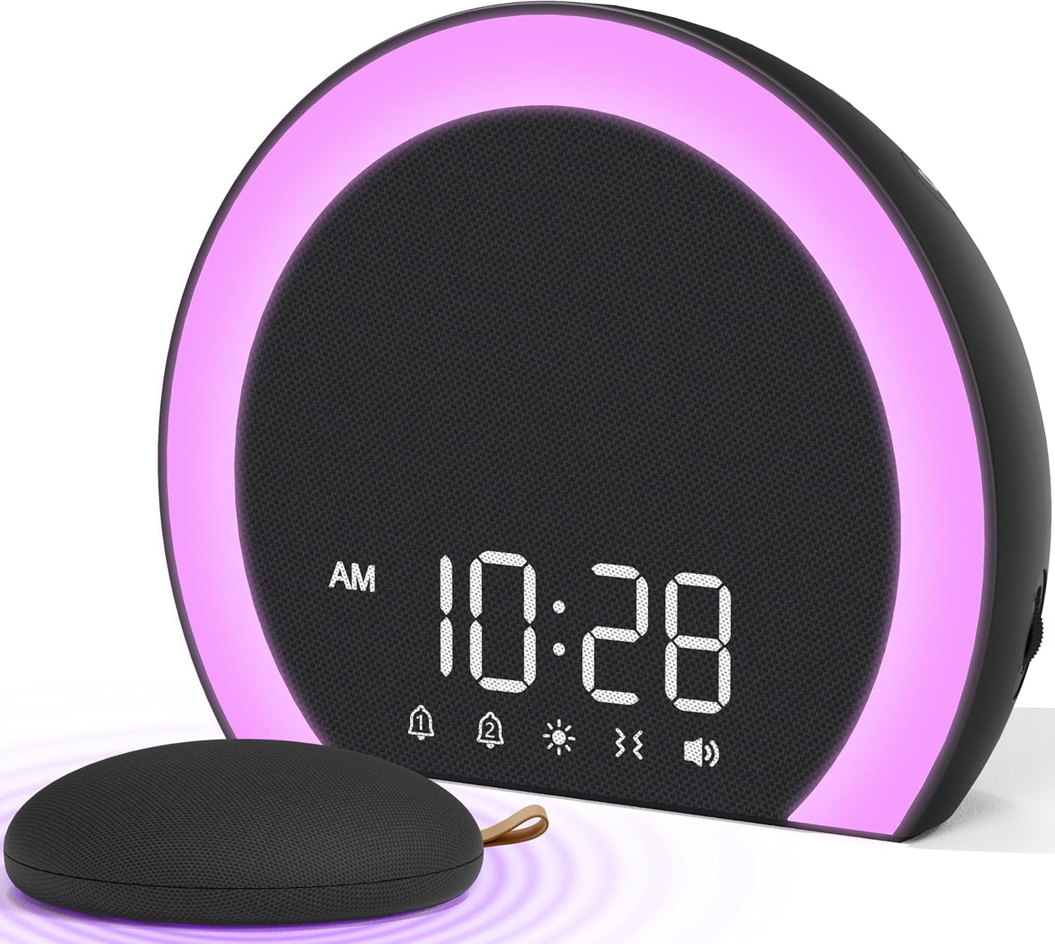Loud Alarm Clock Bed Shaker Vibrating Dual Alarm Heavy Sleepers USB