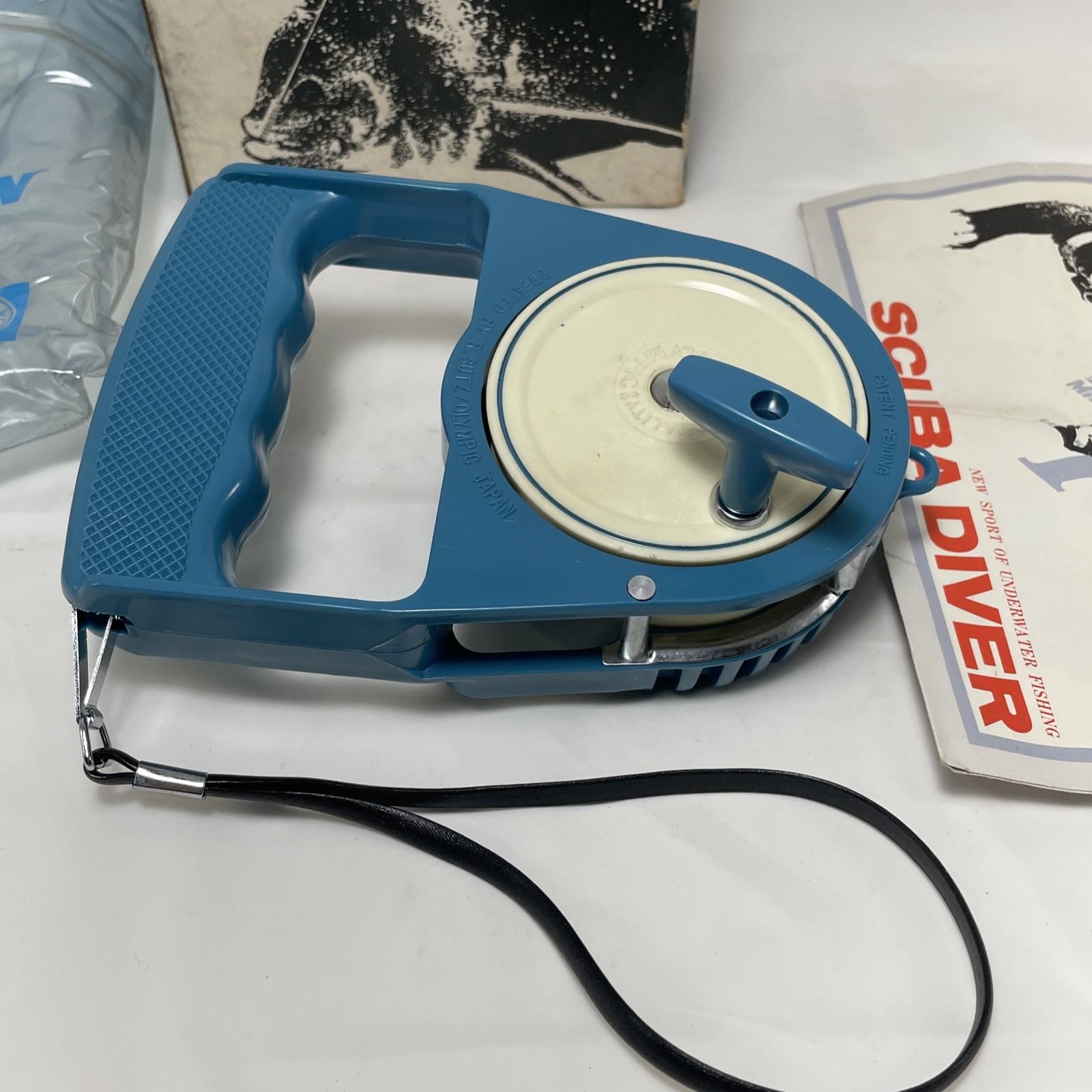 Vintage Mr. Fisherman Fishing Reel In Box - Japan - Ice Fishing Scuba Fishing
