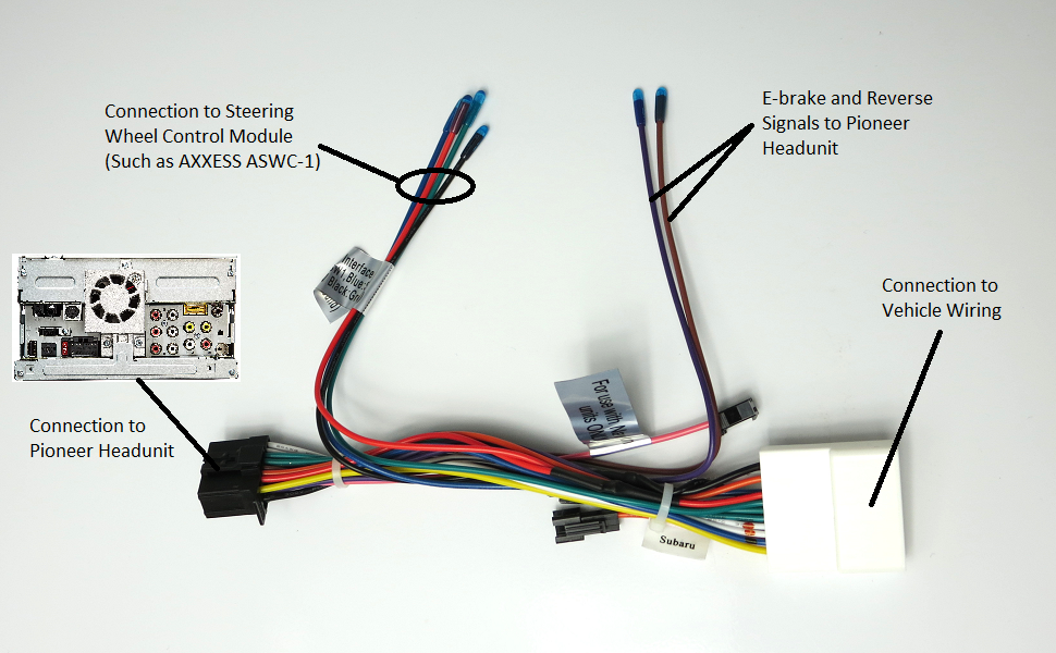 Subaru 2009-2015 and Nissan 2008+ Vehicles: Direct Adapter for Pioneer Headunits
