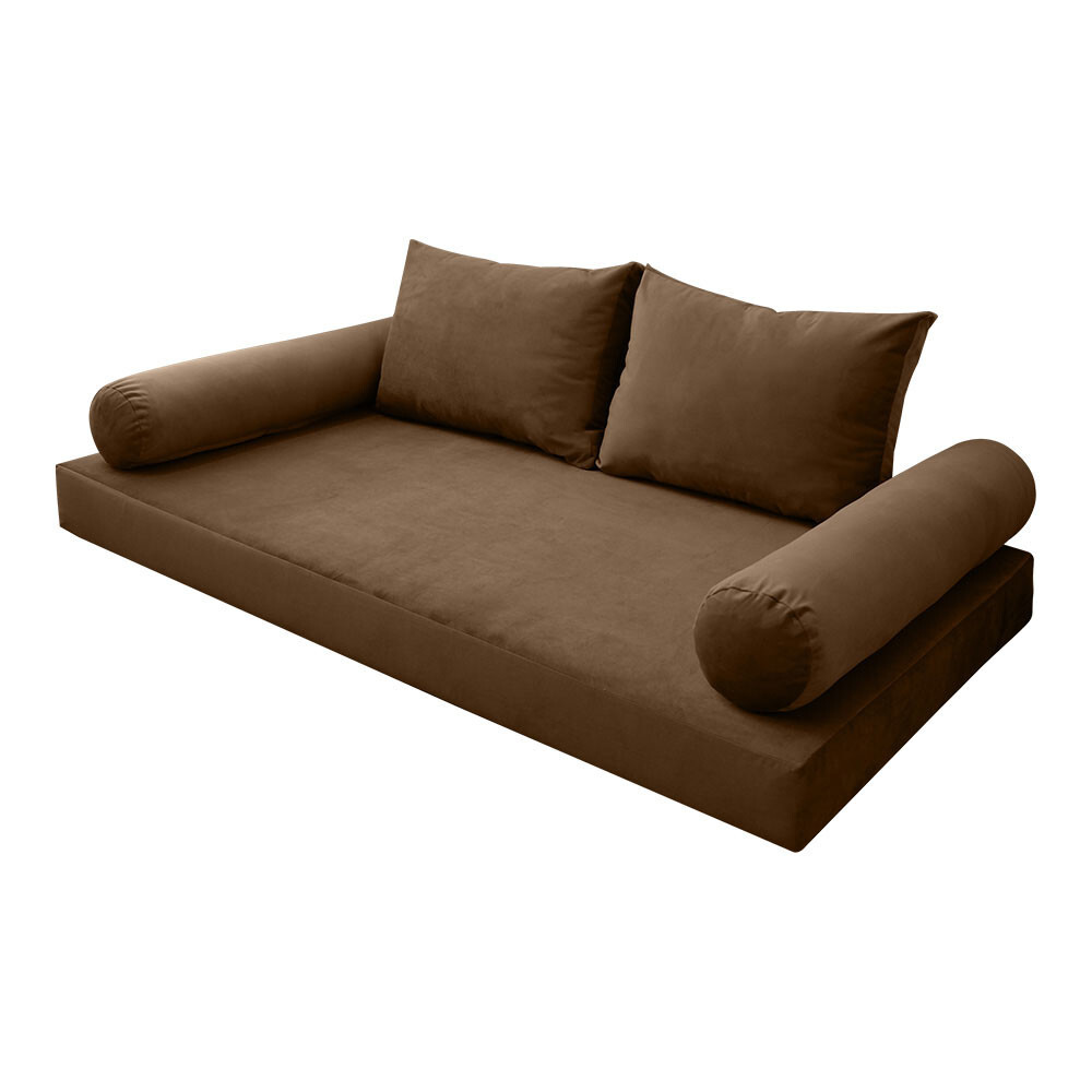 |SLIPCOVER ONLY| S.V1 Velvet Indoor Daybed Mattress Pillow Knife Edge Twin AD308