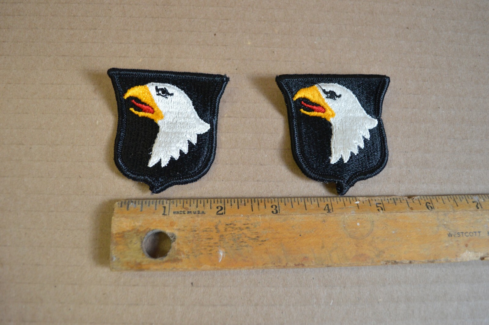 Lot of 2 US Army 101st Airborne Division Full Color, Shoulder Unit Patches