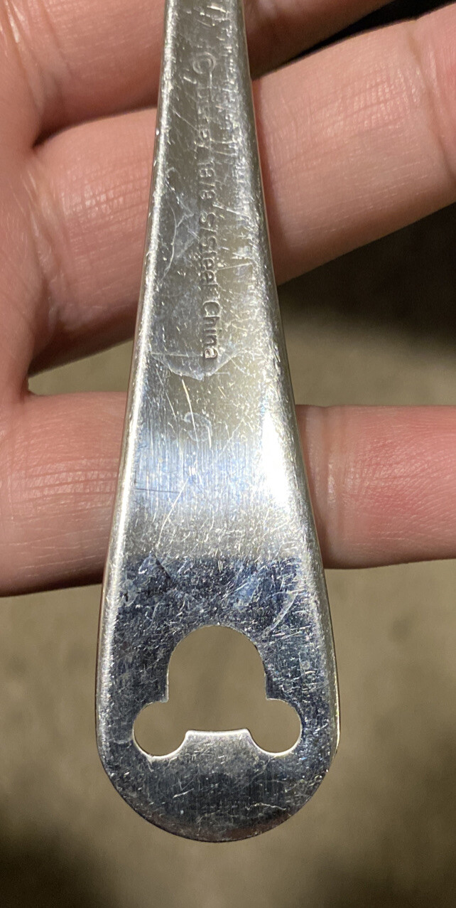 Disney MICKEY MOUSE Stainless Pierced 18/8 Glossy Silverware Flatware Fork