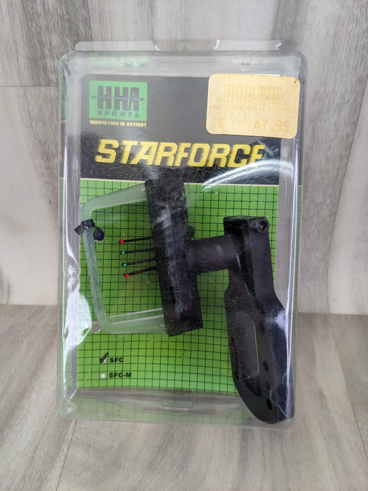 USA HHA SPORTS STARFORCE 4 Pins Bow Sight SFC Fiber Optic Archery New Old Stock