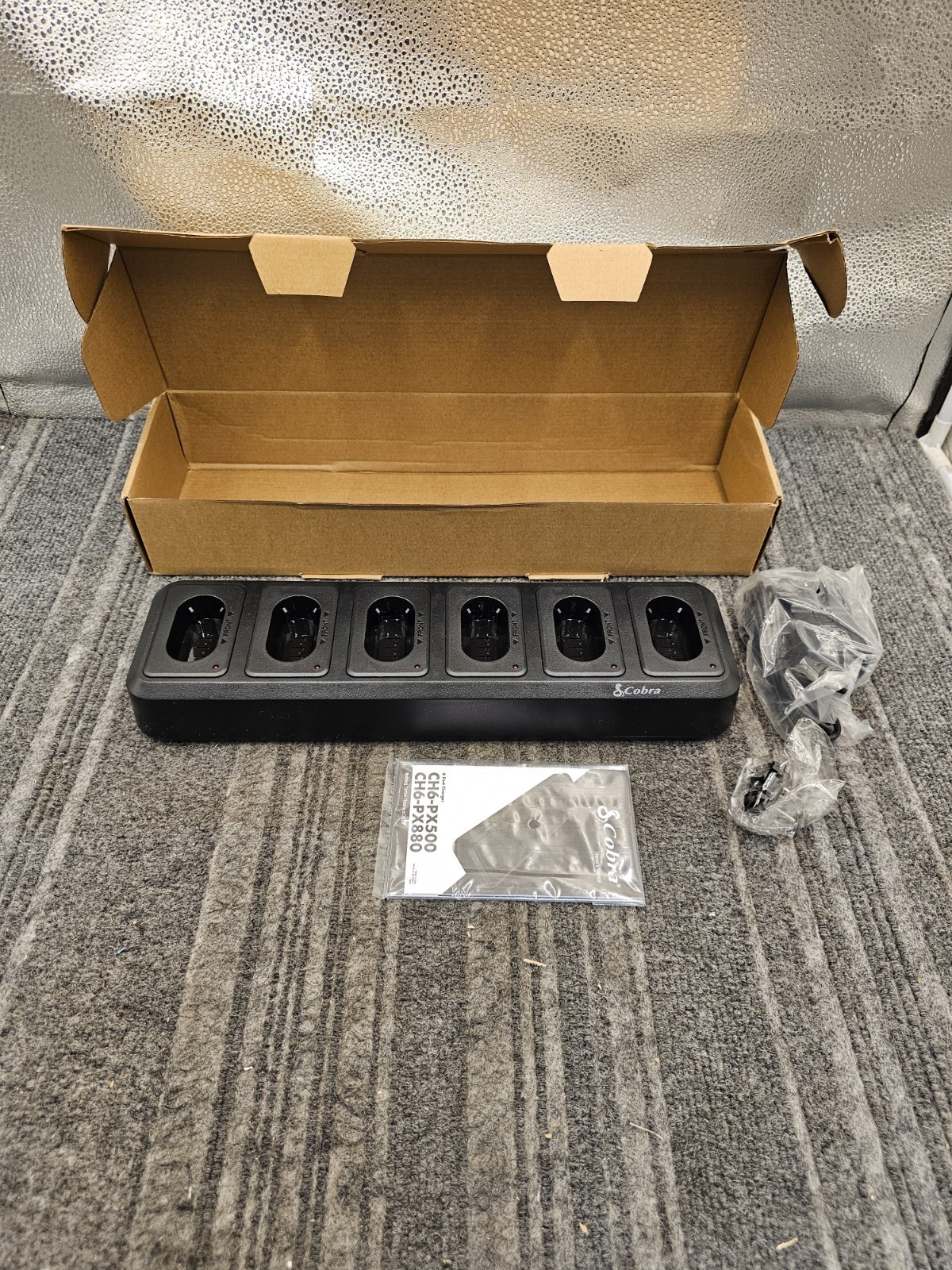 Cobra CH6-PX500 6 Port Multi-Device Charging Station Black With Power Adapter