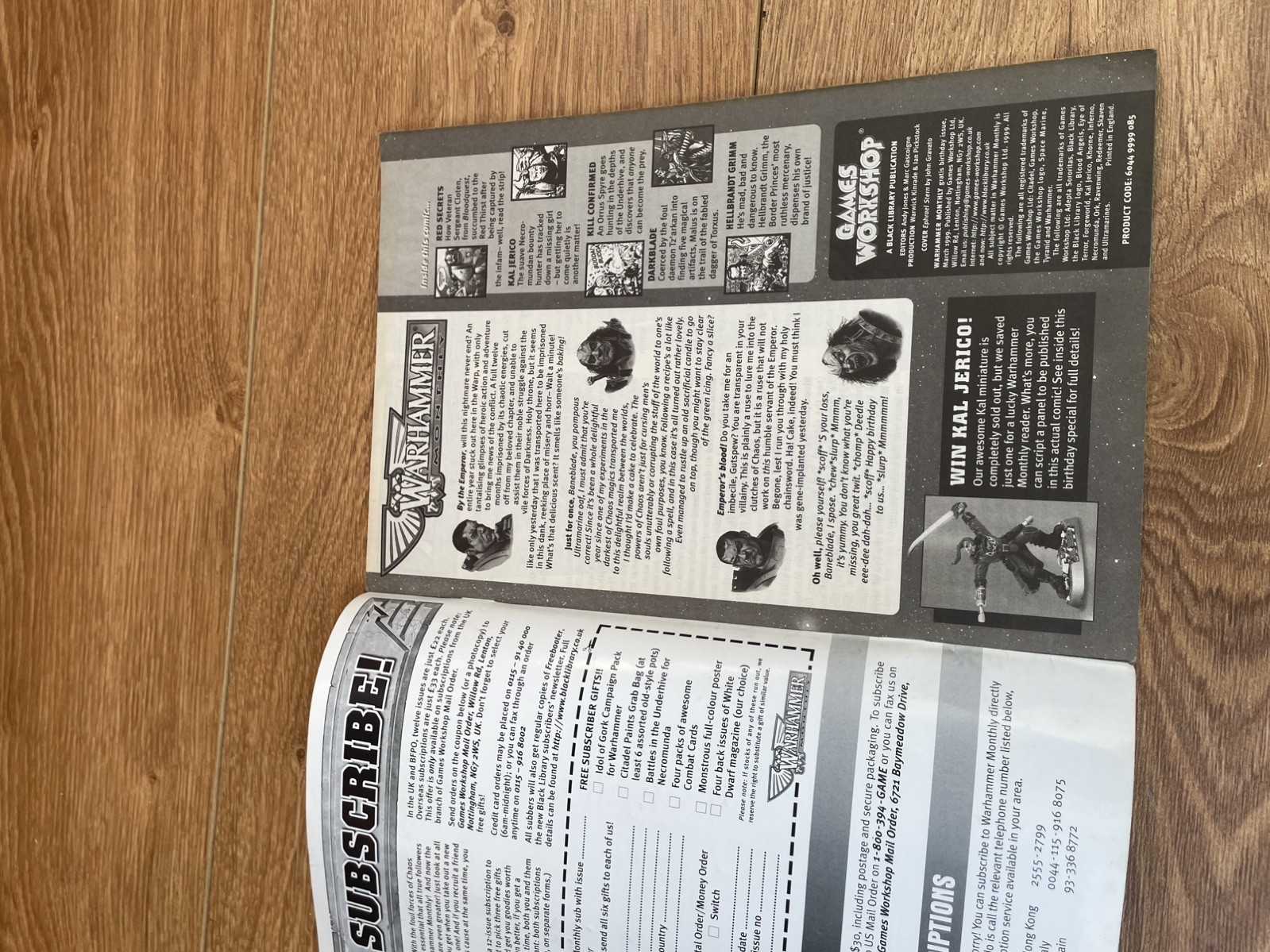 Warhammer Monthly First Birthday Issue Games Workshop (1999) Comic Book