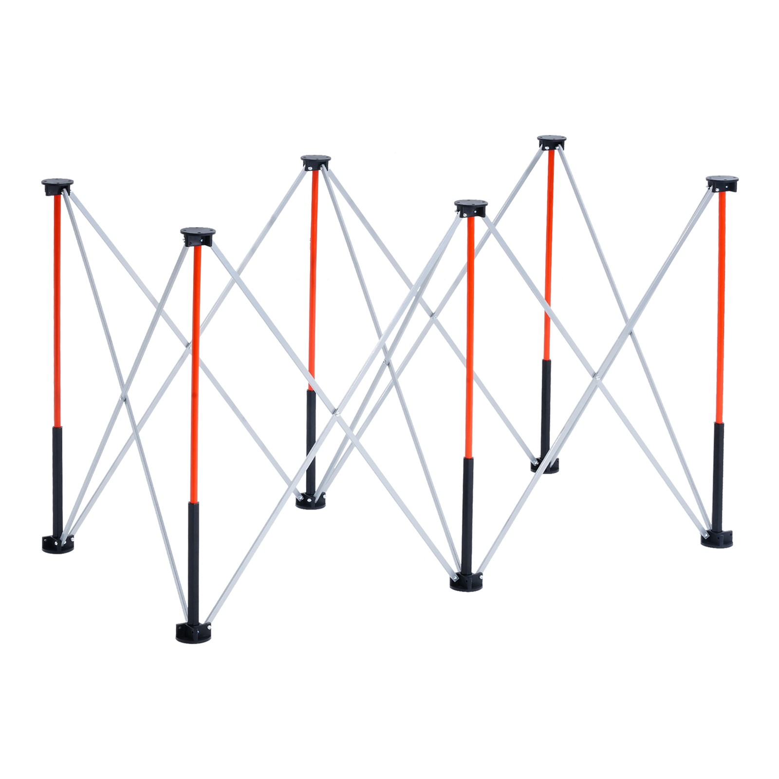 Portable Folding Workstand 4.15' x 2.18' 2500lbs Capacity Collapsible