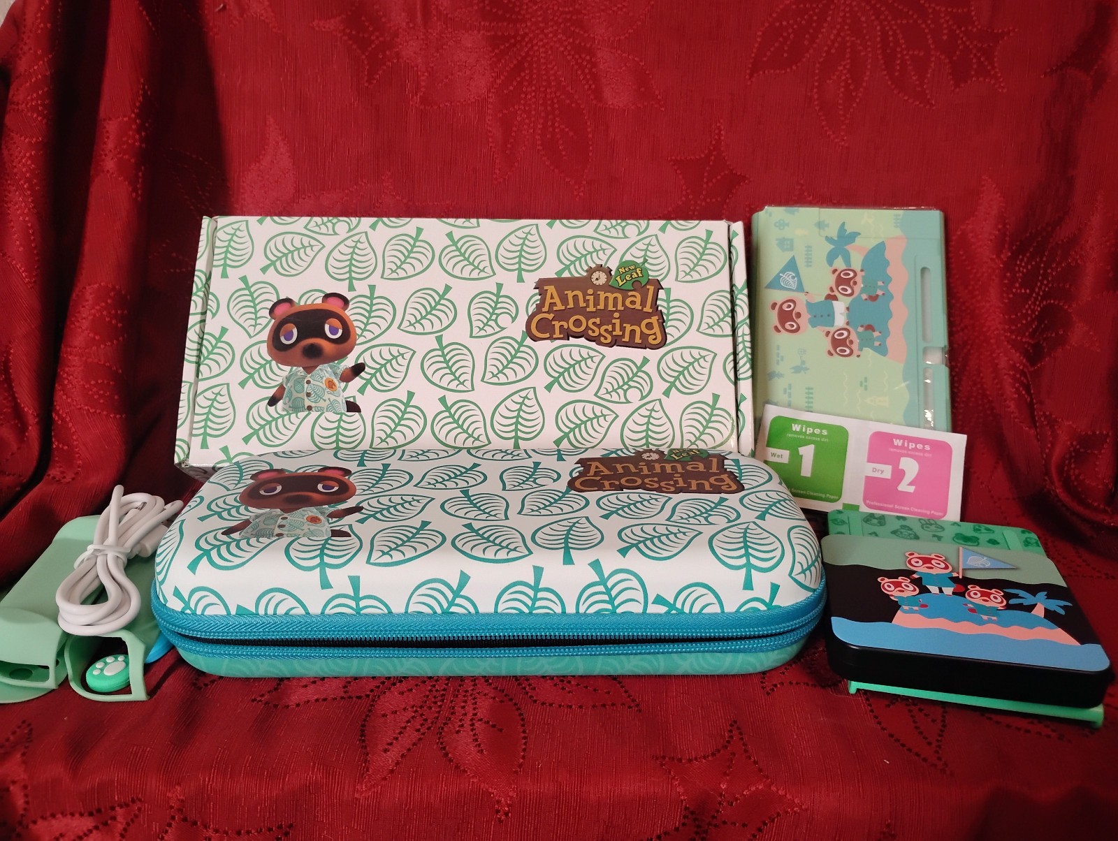 Animal Crossings Case for Nintendo Switch with Accessories Bundle