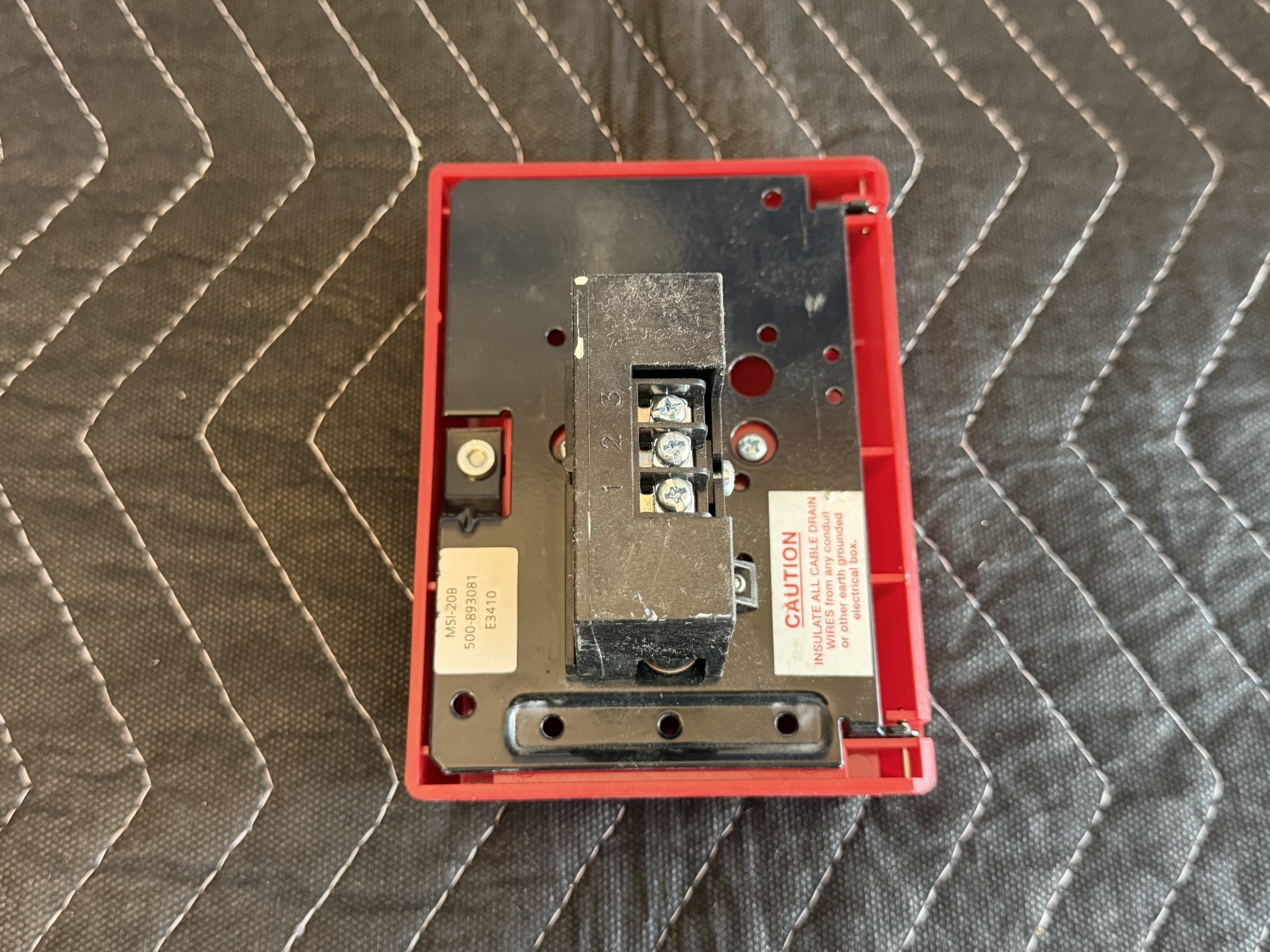 Siemens MSI-20B Fire Alarm Pull Station USED