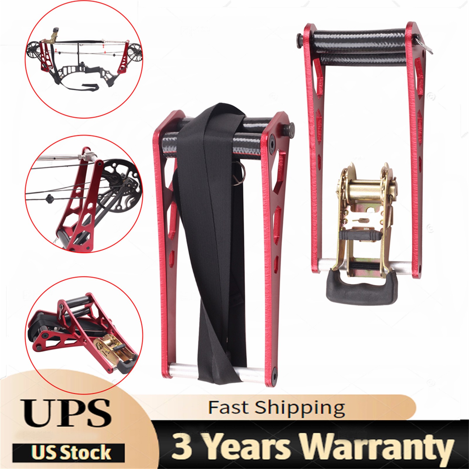 Portable Bow Press Aluminum Alloy Ratchet-Loc Press Compound Bow Universal