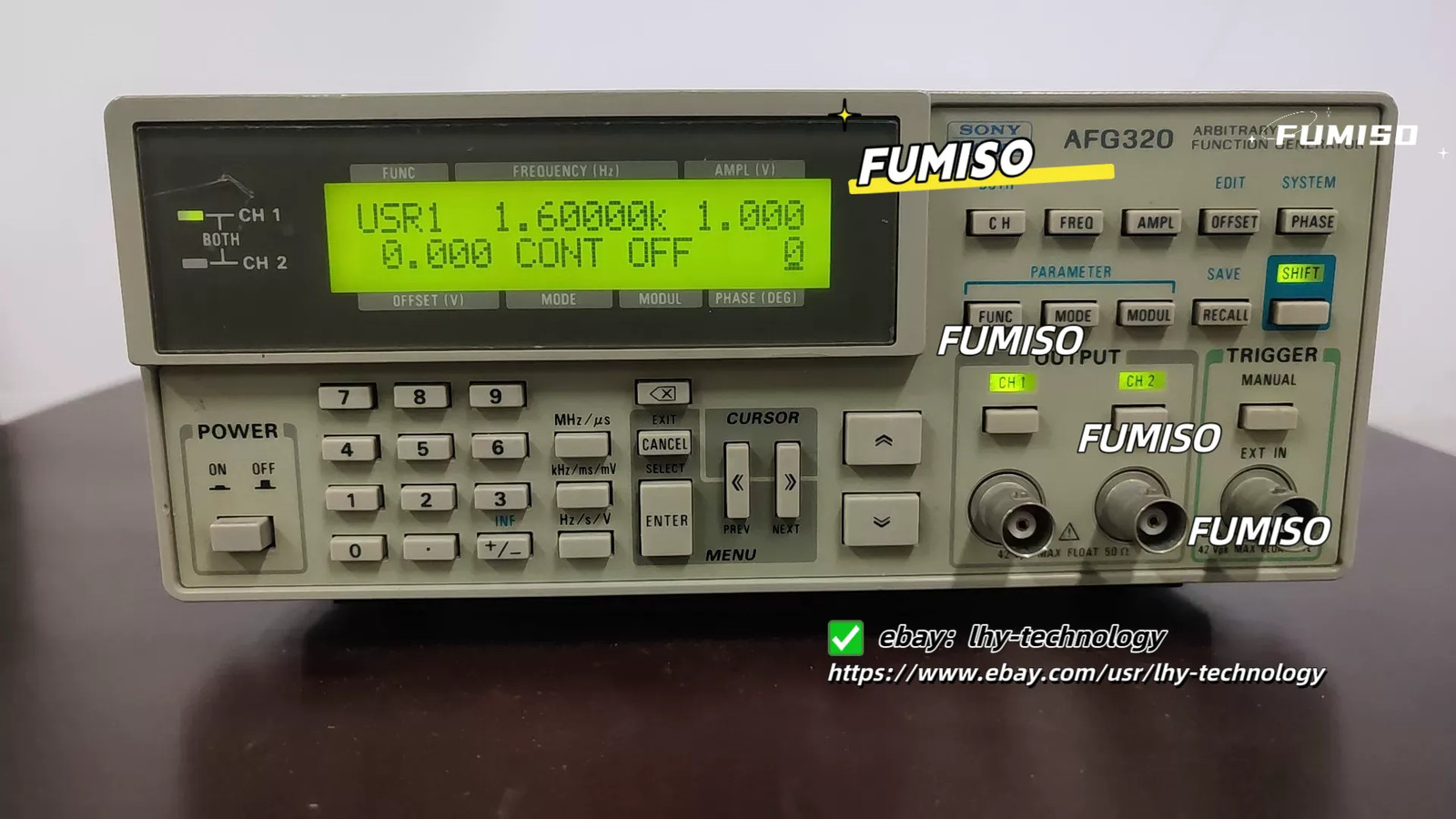 Sony/Tektronix AFG320 Arbitrary Function Generator, 16 Mhz 2 channel&lhy