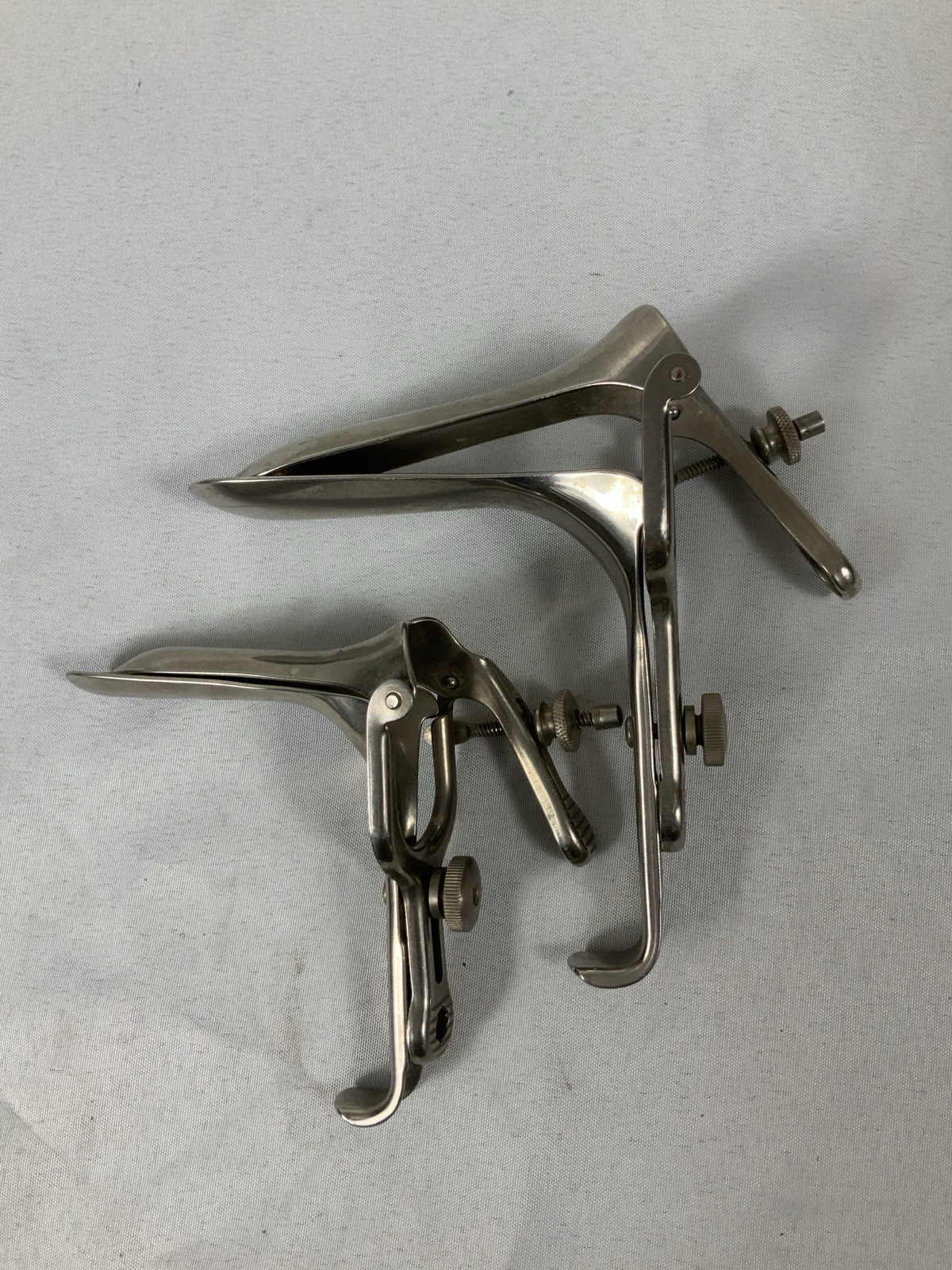 Vintage Carstens Stainless Steel Vaginal Speculum Lot 2x  5" & 4" Excellent Cond