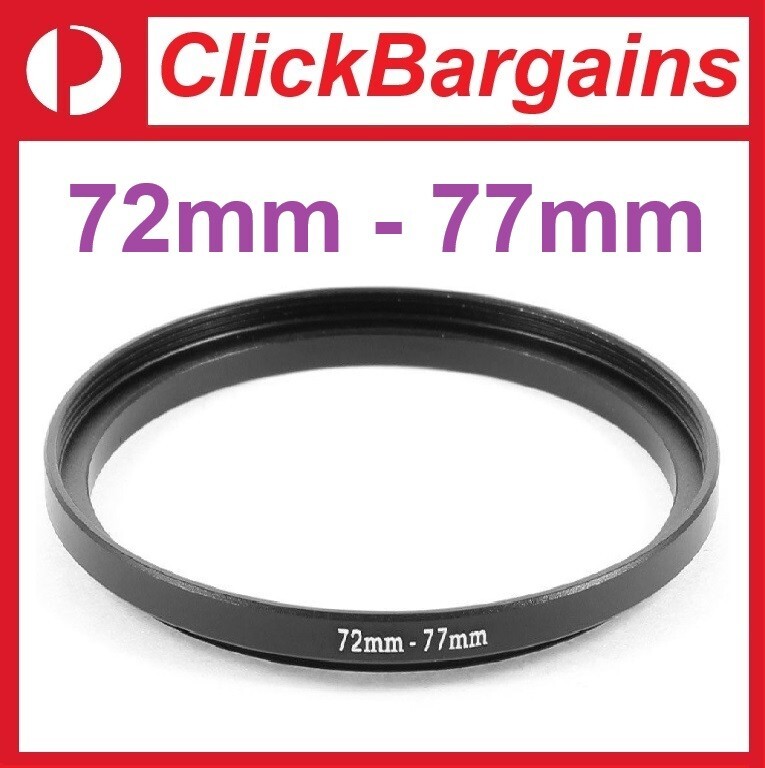 FOTOWORX 72mm to 77mm Step Up Camera Lens Filter Adapter Ring Stepping 72-77 mm