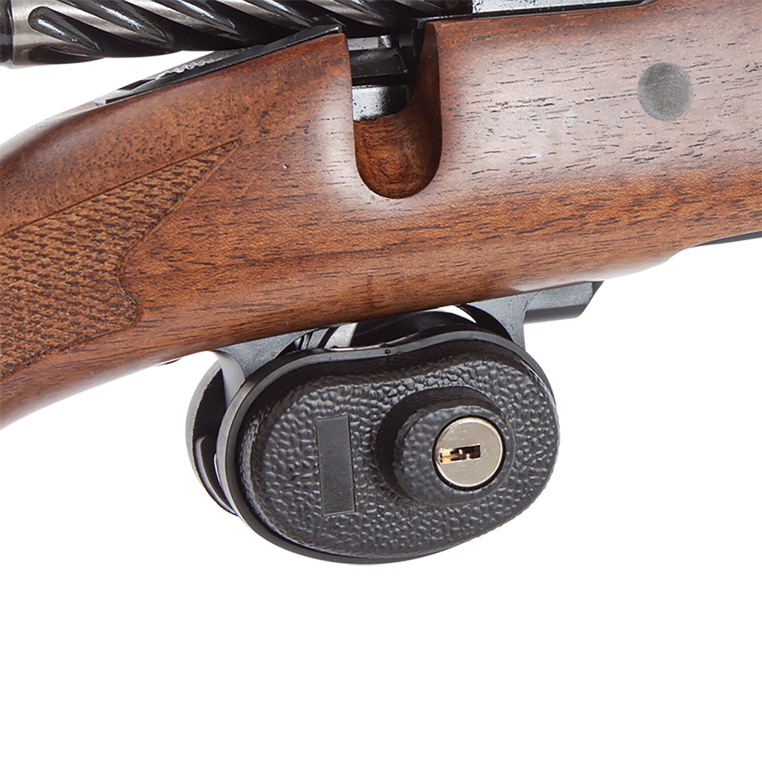 Allen 15415 Trigger Lock Open With Key Black Steel