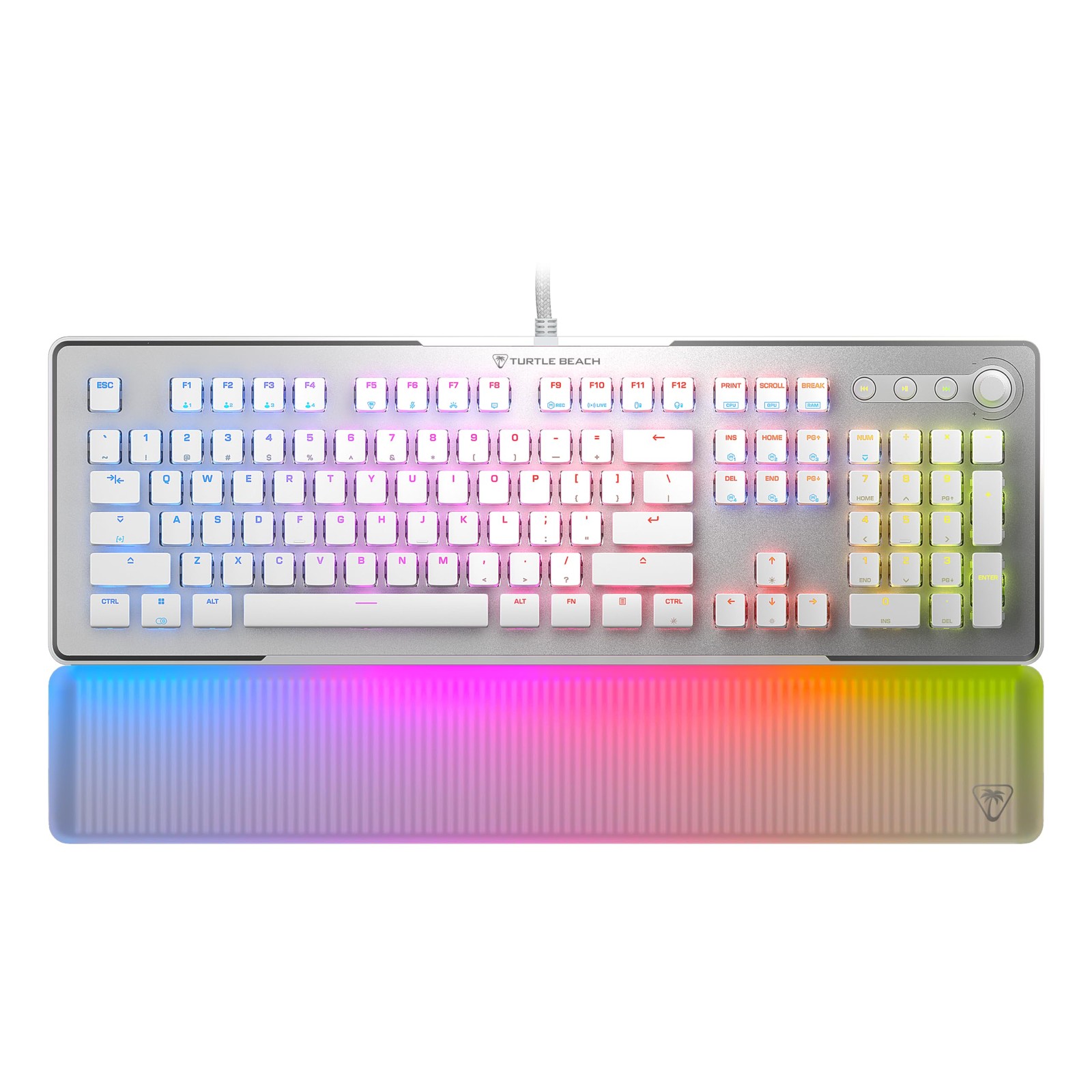 Turtle Beach Vulcan Ii Max Pc Gaming Keyboard Customizable Rgb Illuminated Keys