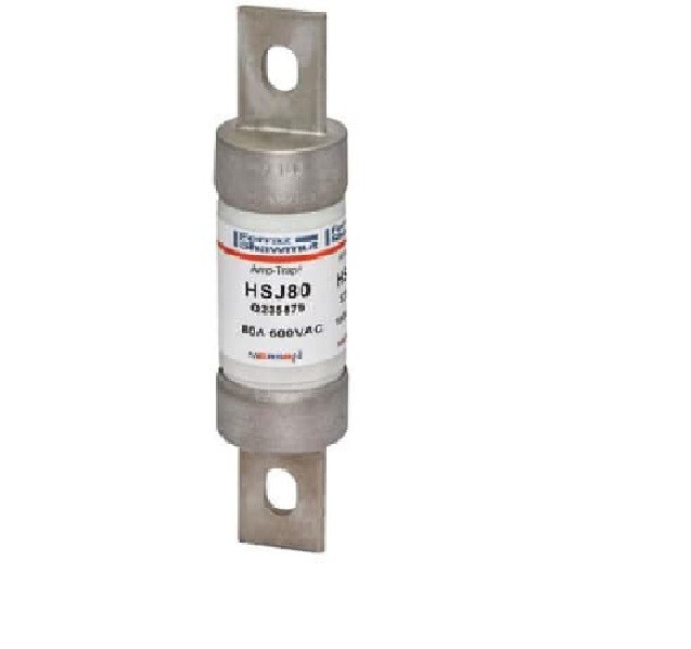 HSJ80, Class J High Speed Fuse, 600VAC, 300kA IR, 80 A