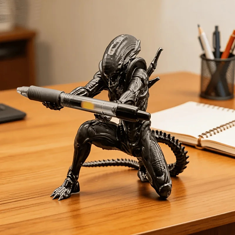 3D Printed Gothic Creature Pen Holder Unique Desktop Pencil Organizer Office Des