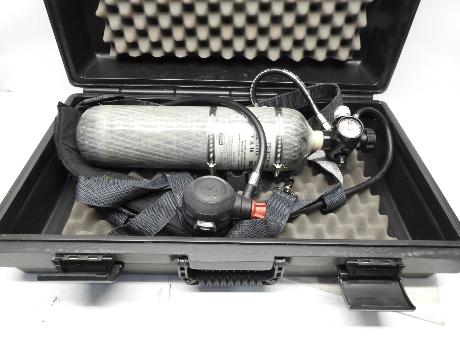 Genuine MSA 15 Minute Escape Pack with Carbon Cylinder