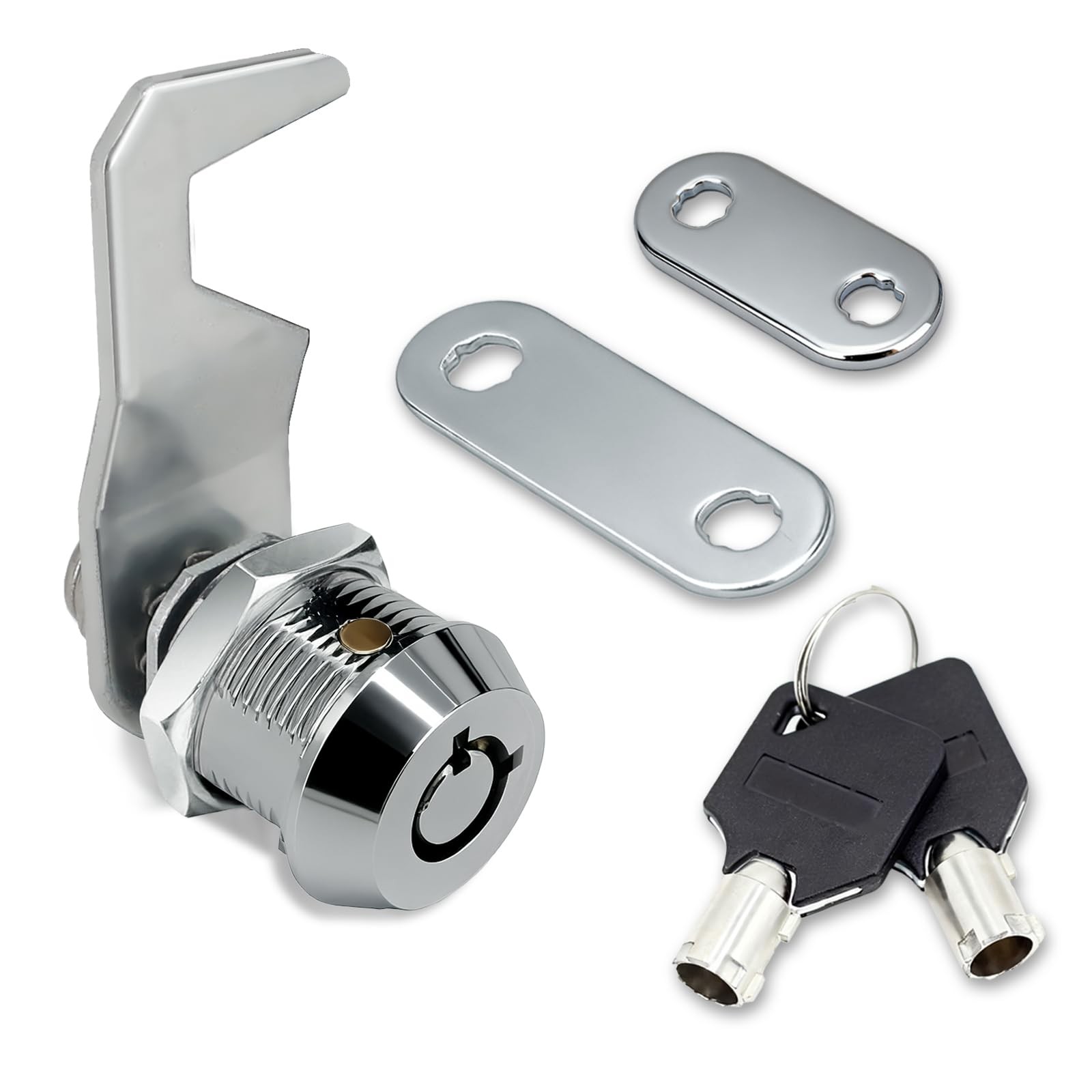 1Pack Toolbox Lock with Keys 5/8 Inch Cabinet Locks Keyed Alike Tubular Cam Lock