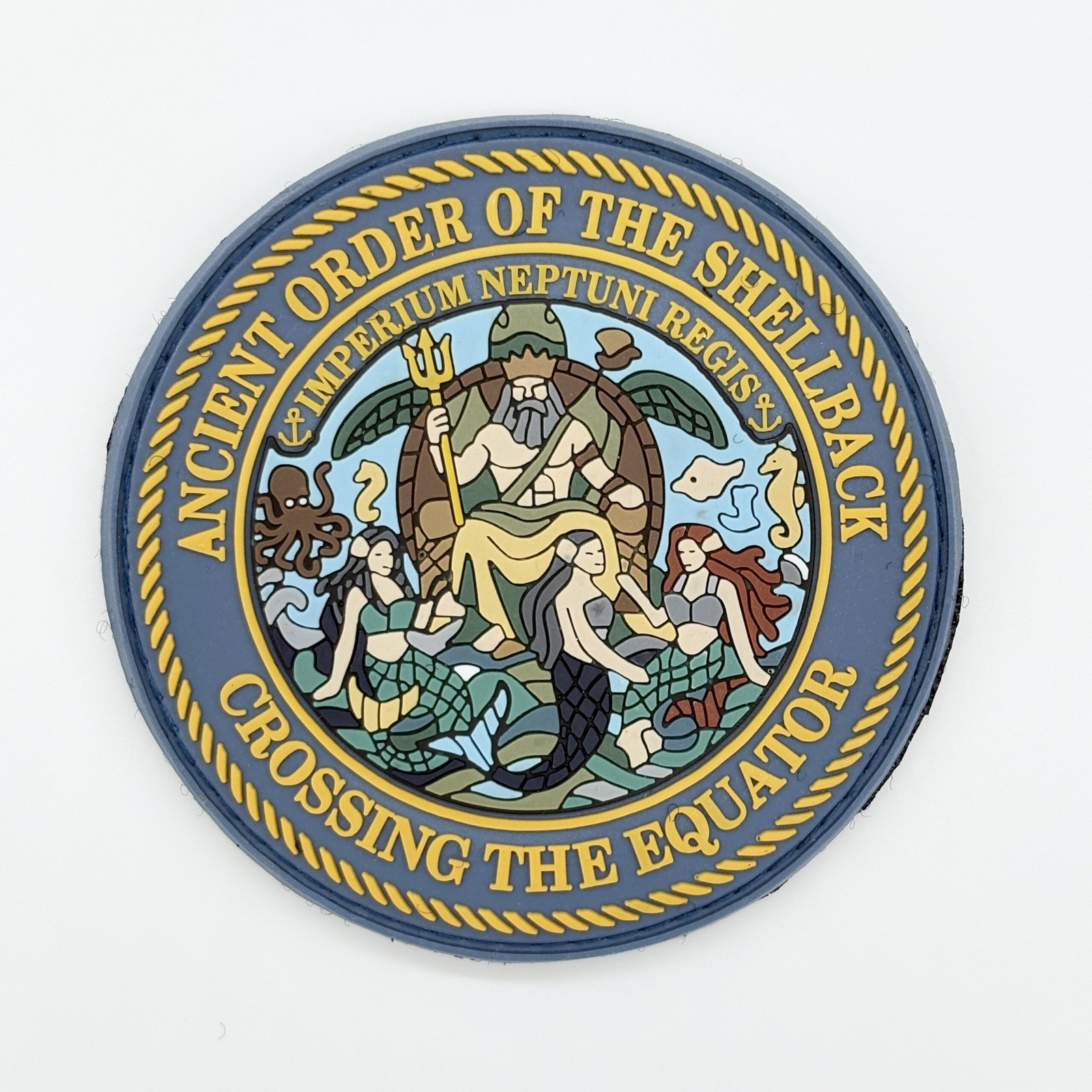 Ancient Order of the Shellback PVC Patch, 3.5 inch, Hook and Loop