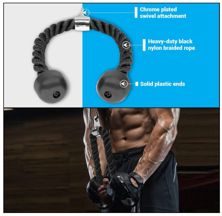 Accesorios polea gimnasio, agarres para LAT pulldown y levantamiento