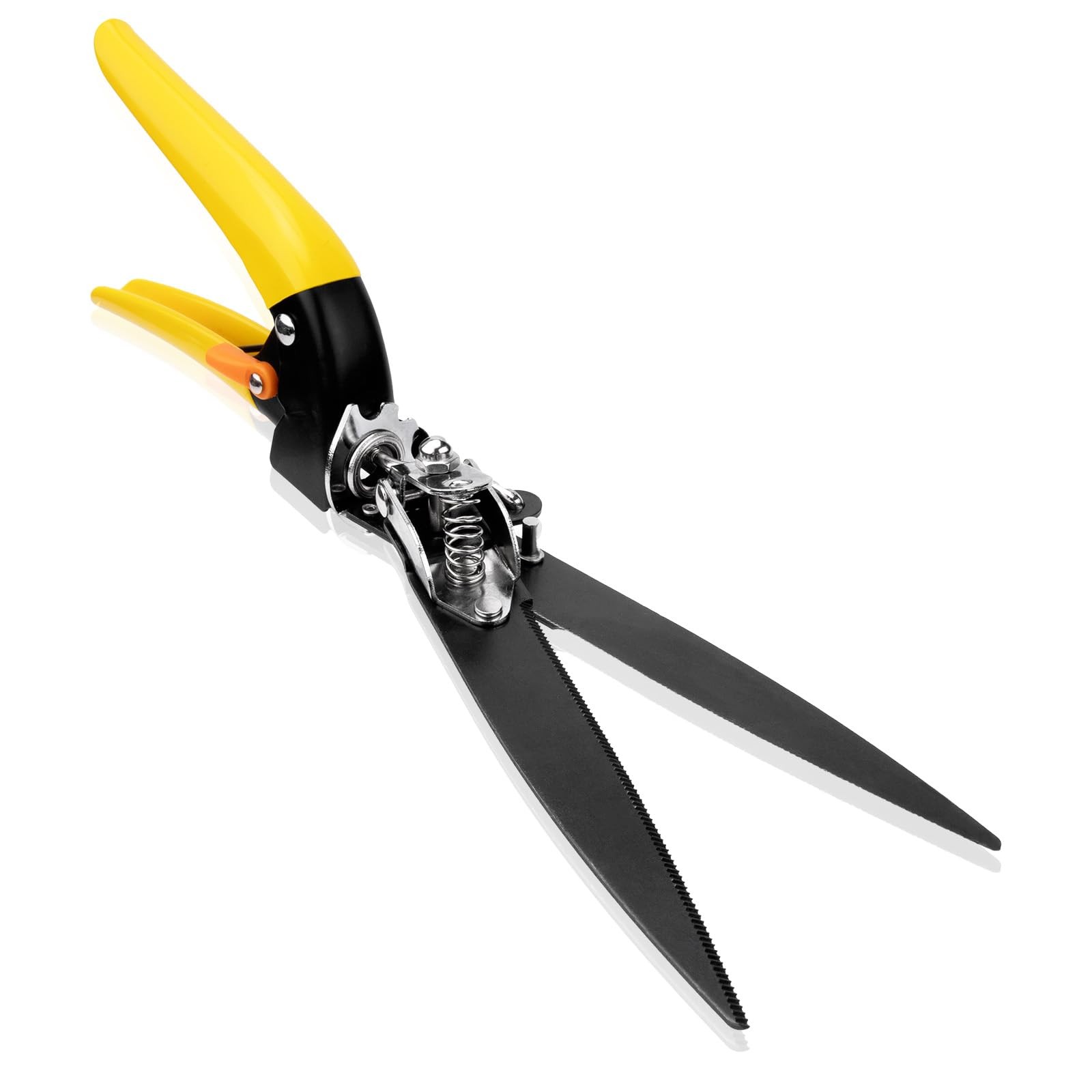 Flower Bed Grass Shear Extra Sharp Garden Hand Pruners Scissors Yellow