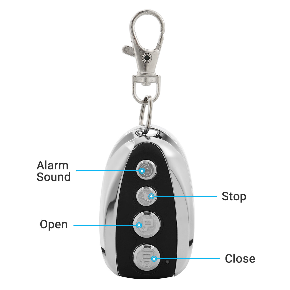 4PCS Remote Control Backup Key Set For Sliding Gate Opener Automatic Operator US