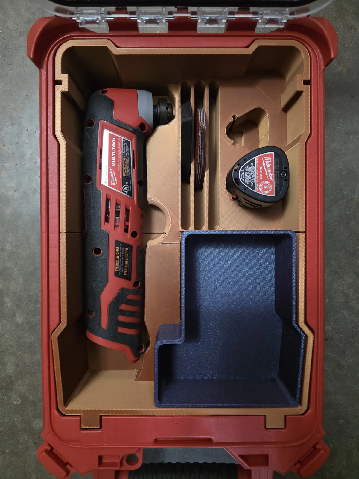 Milwaukee Packout Insert for M18 Oscillating Multi-Tool | Revolt Made