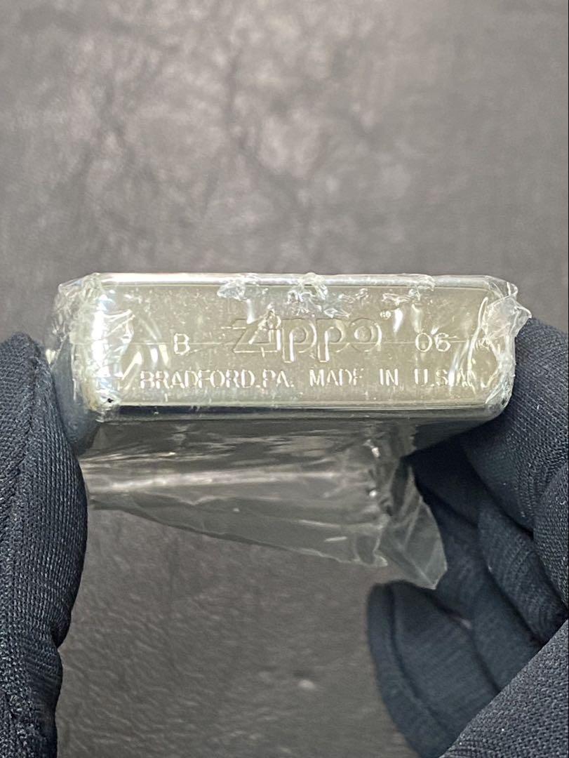 Zippo Nicole Silver Etching Double Sided Processing Lighter Regular Japan