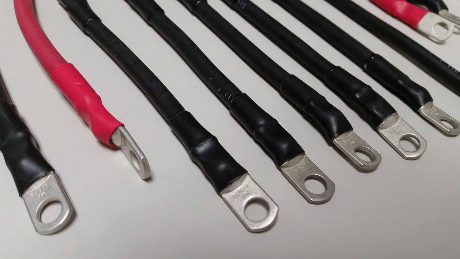 94 and up ezgo golf cart battery cables 4 awg gauge cable 8 pcs. SAE J1127 RATED
