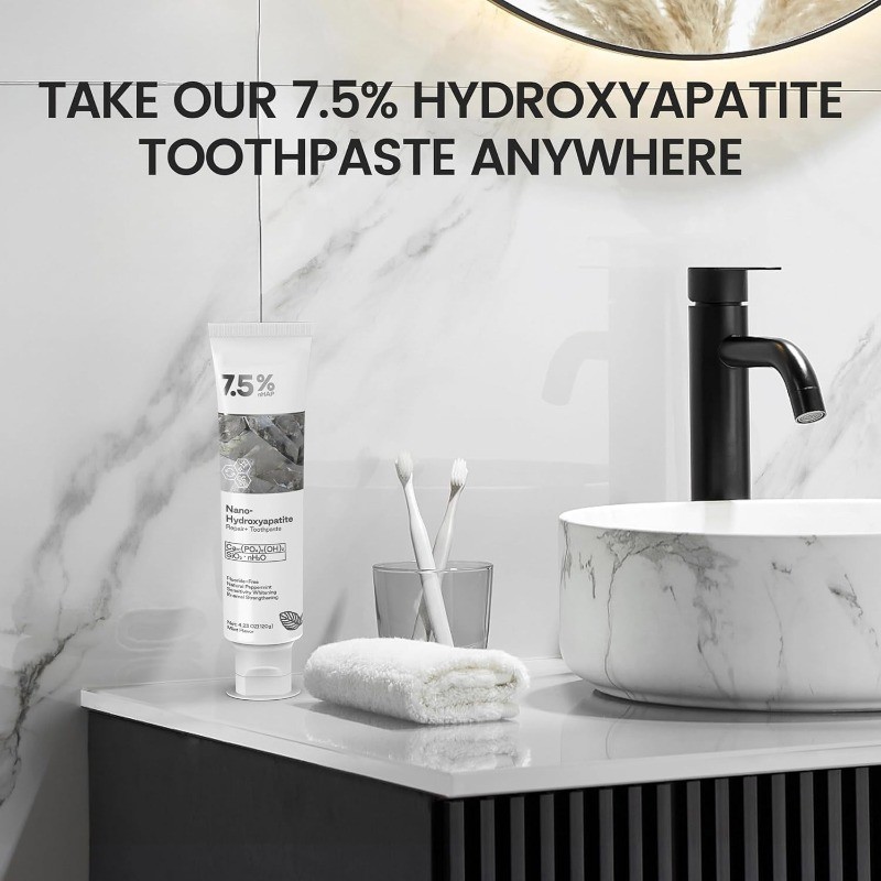 7.5% Hap Nano-Hydroxyapatite Toothpaste Remove Deep Clean 120g US