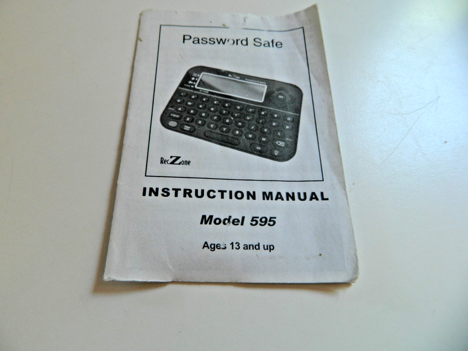 RECZONE PASSWORD SAFE BACK-LIT LCD QWERTY KEYBOARD MODEL tested w/manual