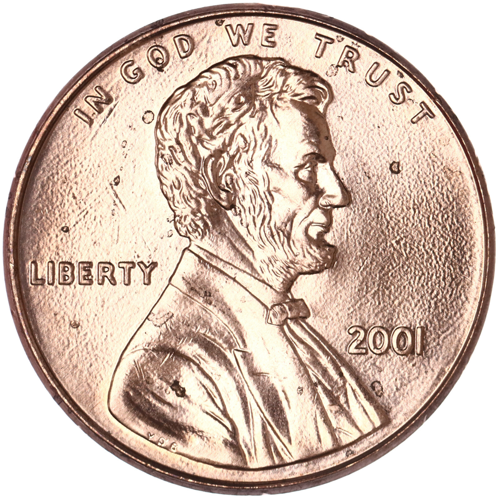2001 (P) Lincoln Memorial Cent BU Penny US Coin