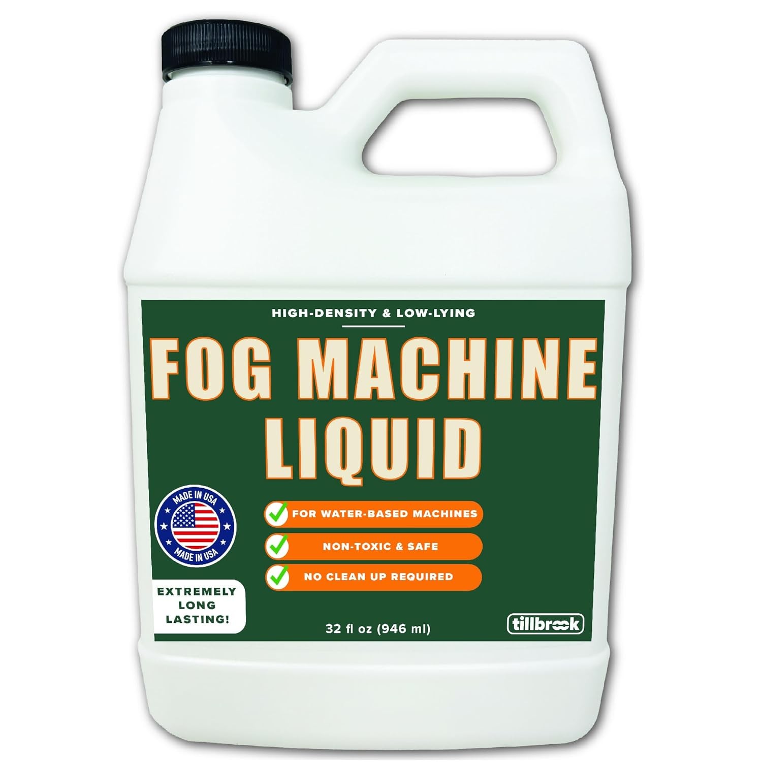 High-Density Water-Based Fog Machine Liquid 32oz Fog Juice Solution Effect