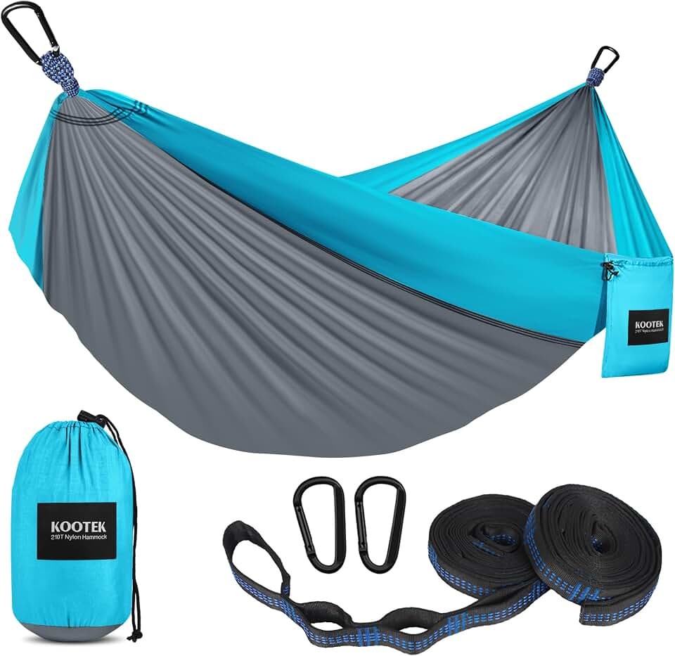 Kootek Camping Hammock 500lbs Capacity Outdoor Camping Essentials, Double