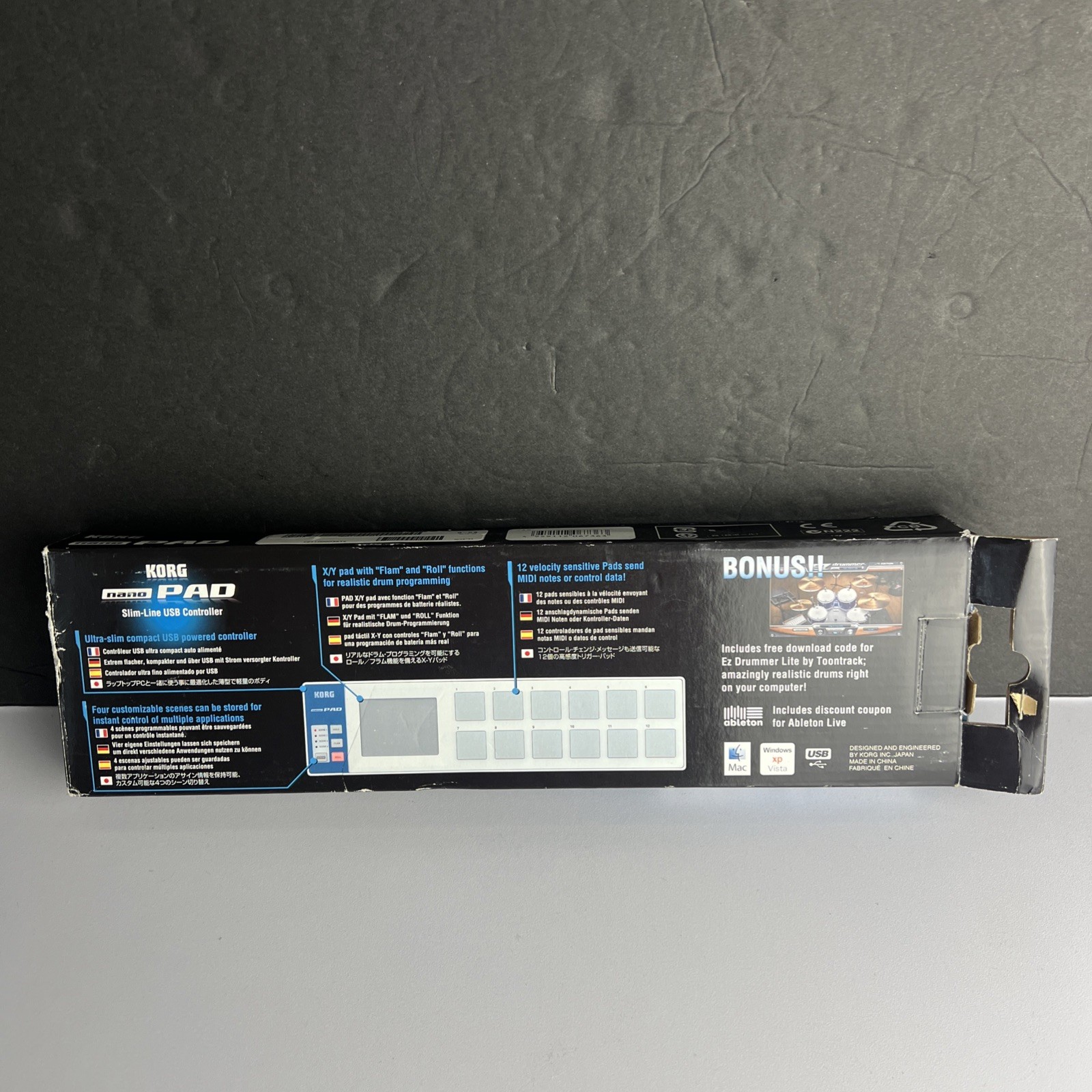 Korg nanoPAD USB Drum Controller White