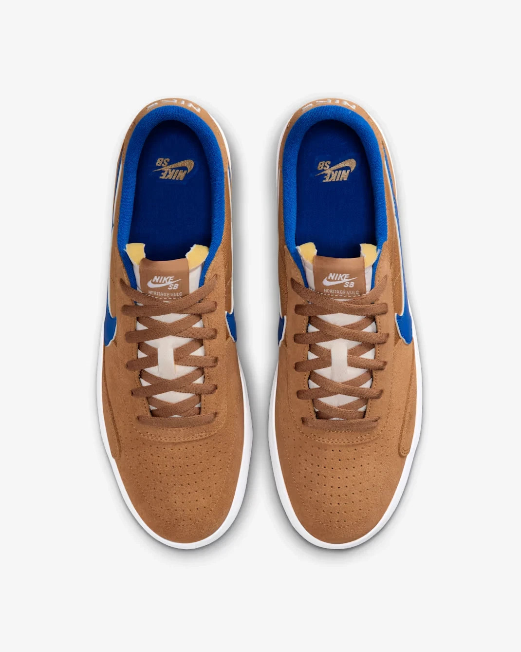 Nike Men's SB Heritage Vulc Flax/White/Team Royal CD5010-200