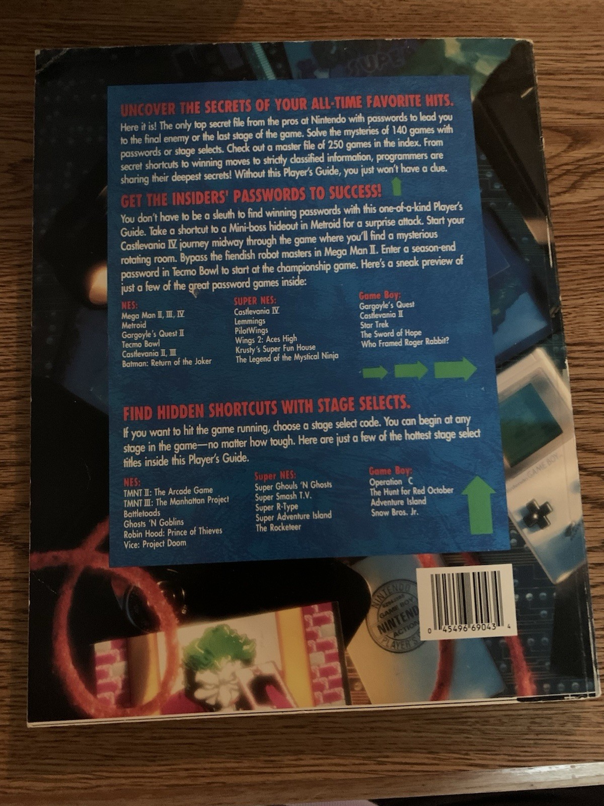 Nintendo Player’s Guide Top Secret Passwords