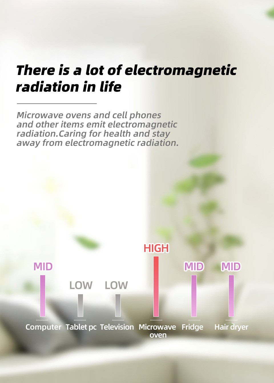 Digital EMF Meter Electromagnetic Radiation Detector Radiation Dosimeter Tester