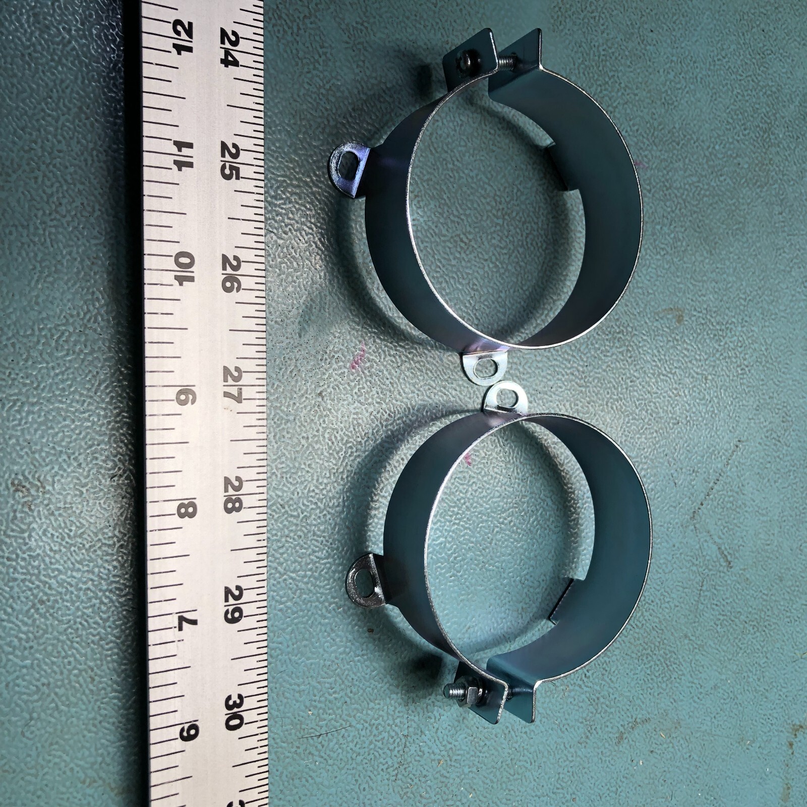 Capacitor Chassis Mount Band Clamps - 2.5" diameter Pair