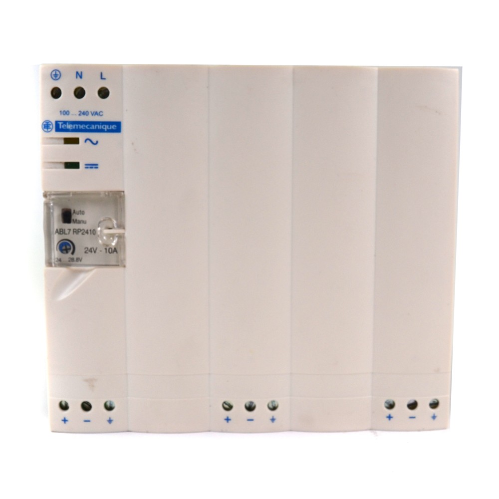 Telemecanique ABL7RP2410 Regular Switch Power Supply 24VDC 10A 240W Din Mount