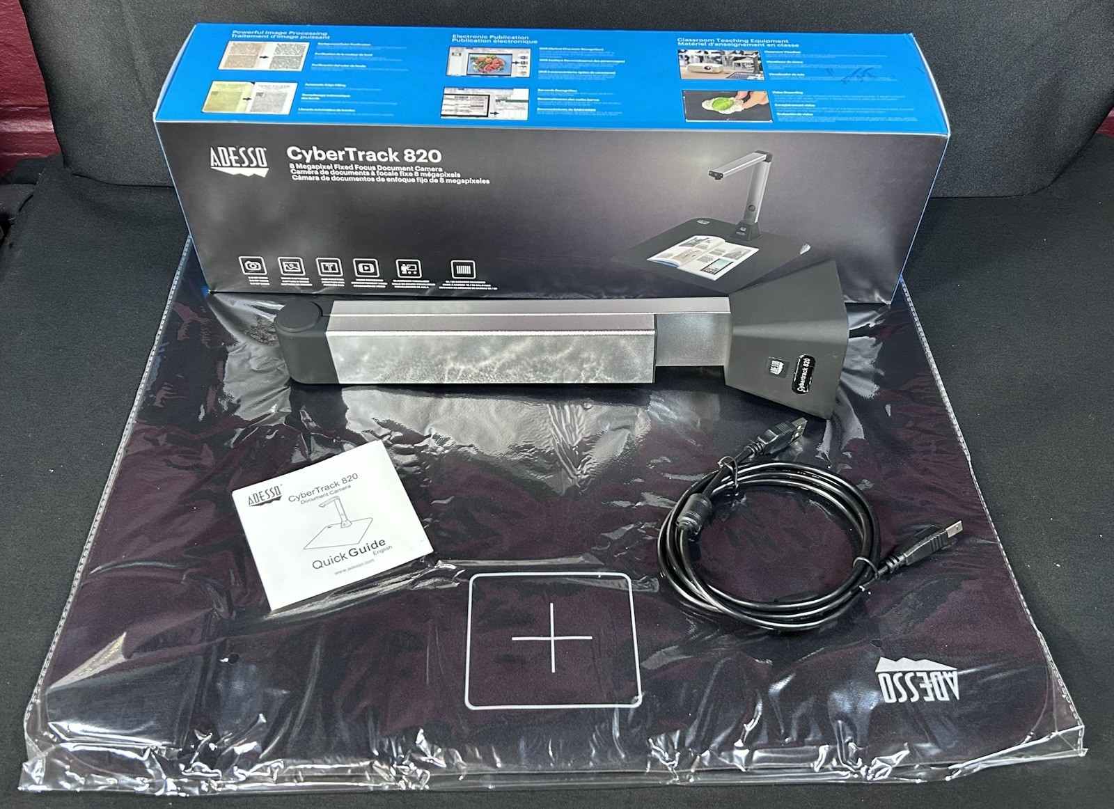 Adesso CyberTrack 820 8 Megapixel Document Camera Projector