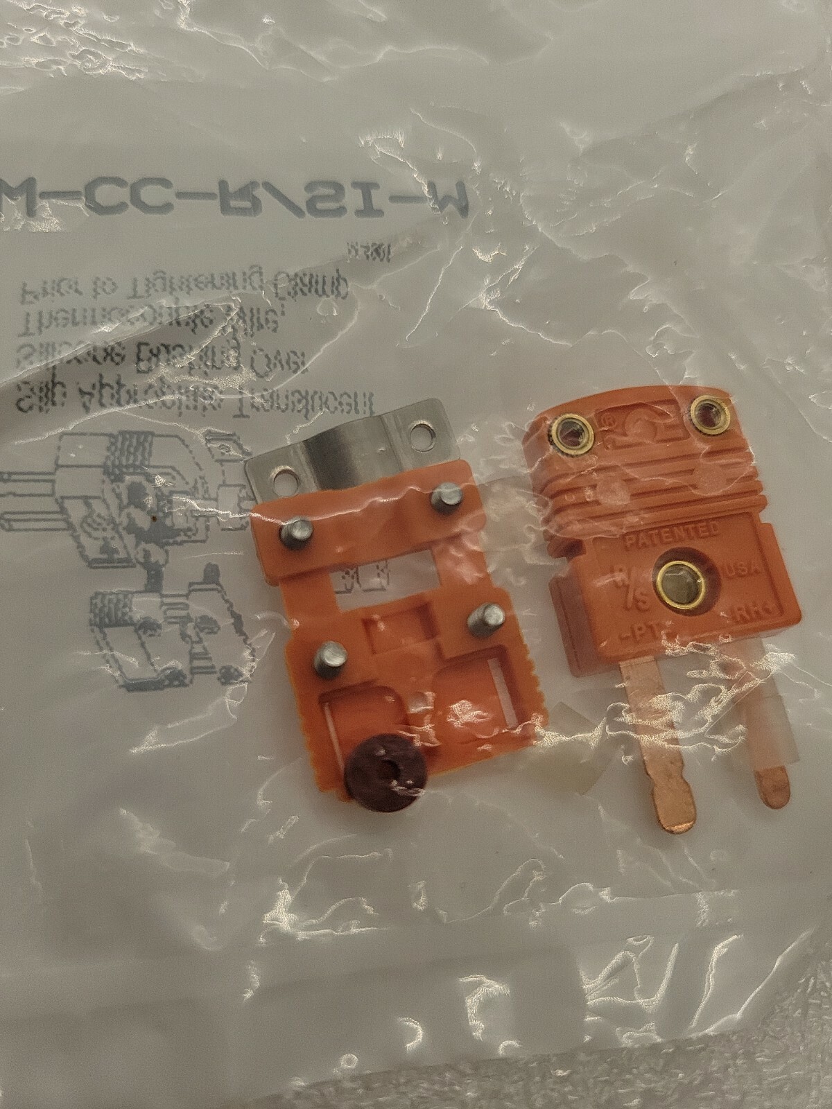 Lot of 16 Omega Mini Thermocouple connectors with Cable Clamp SMPW-CC-R/SI-M