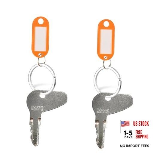 2 PCS Ignition Keys Replacement for Kubota L, G & M Series Tractor H32412,