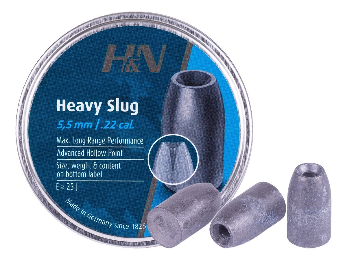 H&N Slug HP 150 Count HOLLOW POINT 5.5mm .219 / .22 Caliber 35gr Pellets GERMANY