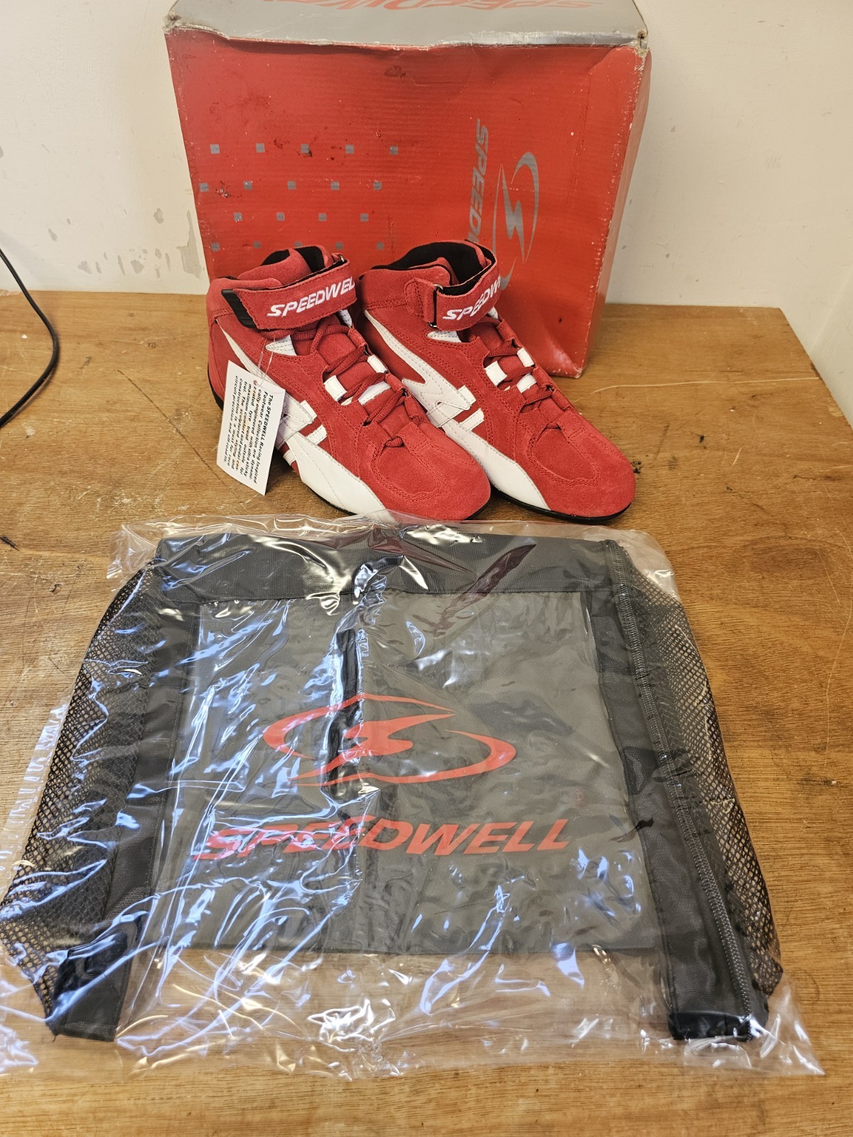 Speedwell Racing Shoes SP2 Suede Red UK Size 6 EU 40 New with Box sw6s4915drc